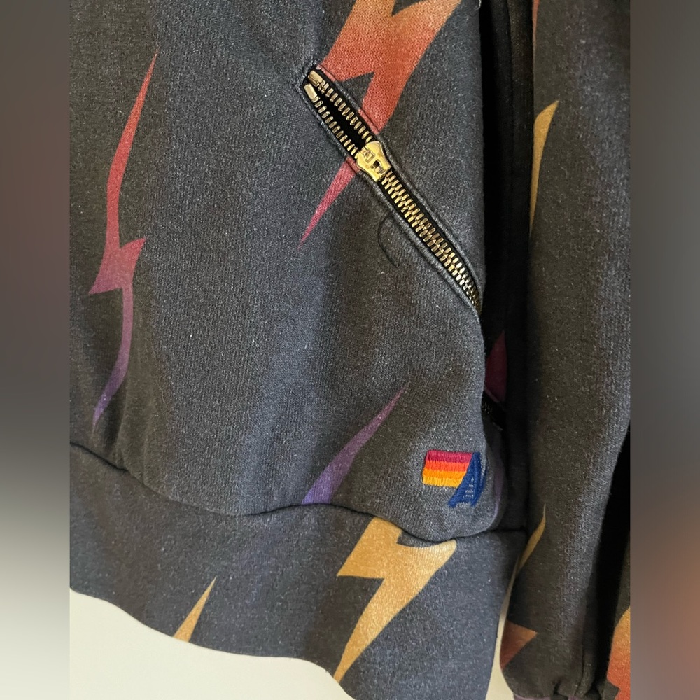 Aviator Nation Repeat Bolt Zip Up Hoodie - Picture 5 of 6